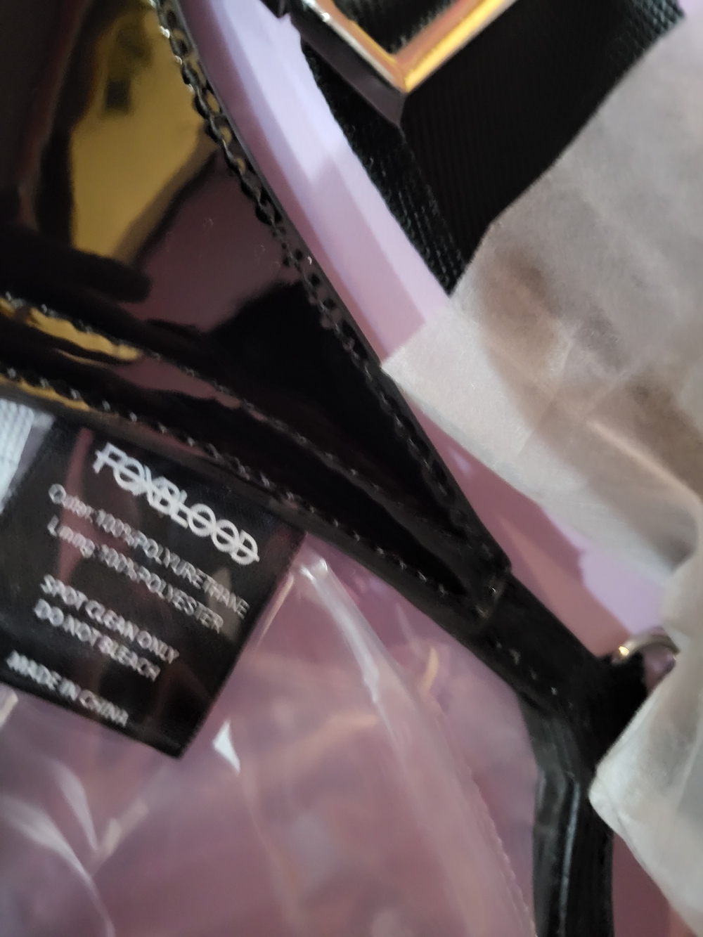 Foxblood clear bat fanny pack - Picture 3 of 5